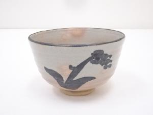 京焼　松雲造　御本手鉄絵花文茶碗